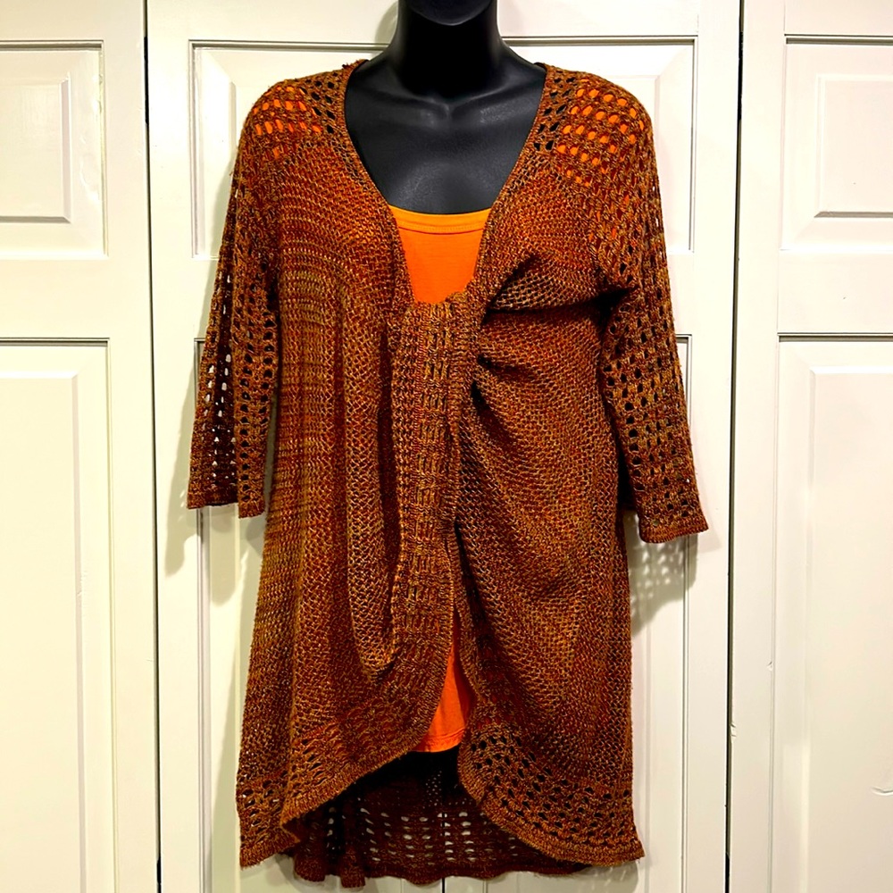 New Directions Burnt Orange Sweater Size XL